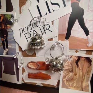 WHITE PEARL INDIAN JHUMKA EARRINGS